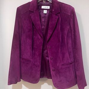 Womens leather blazer